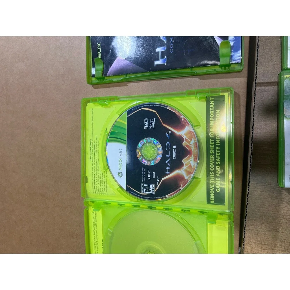 Halo Combat Evolved Original Xbox & Halo 4 Xbox‎ 360 Game Bundle Lot CIB